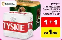 Carrefour Piwo Tyskie Żubr oferta
