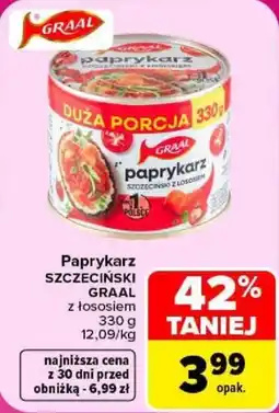 Carrefour Paprykarz Szczeciński Graal z łososiem oferta