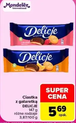 Carrefour Ciastka z galaretką DELICJE oferta