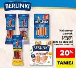 Carrefour Kabanosy, parówki BERLINKI oferta