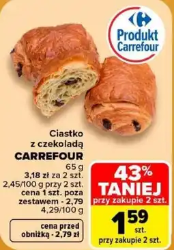 Carrefour Ciastko z czekoladą Carrefour oferta