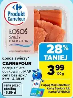 Carrefour Łosoś świeży CARREFOUR oferta