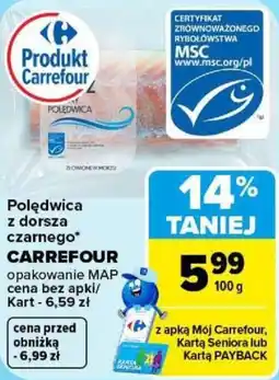 Carrefour Polędwica z dorsza czarnego oferta