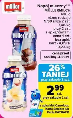 Carrefour Napój mleczny MÜLLERMILCH oferta