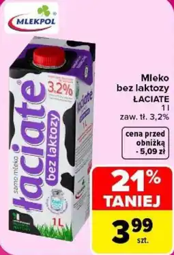 Carrefour Mleko Łaciate bez laktozy oferta