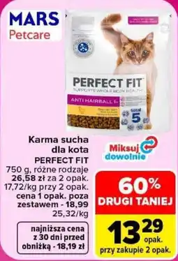 Carrefour Karma sucha dla kota PERFECT FIT oferta