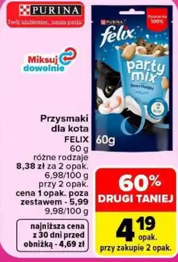 Carrefour Przysmaki dla kota FELIX oferta