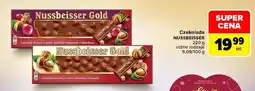 Carrefour Czekolada mleczna z całymi orzechami laskowymi i rodzynkami Nussbeisser Gold oferta