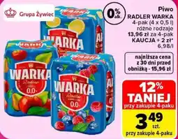 Carrefour Piwo Radler Warka oferta