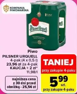 Carrefour Piwo Pilsner Urquell oferta
