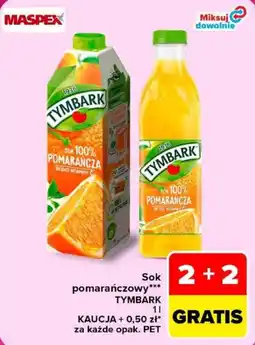 Carrefour Sok pomarańczowy Tymbark oferta