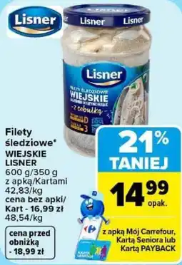 Carrefour Filety śledziowe Wiejskie Lisner oferta