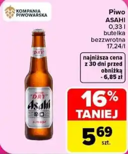 Carrefour Piwo Asahi oferta