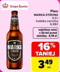 Carrefour Piwo Warka Strong oferta
