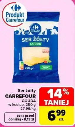 Carrefour Ser żółty Gouda oferta