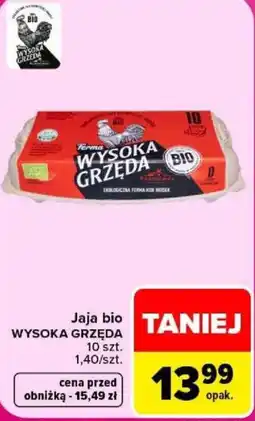 Carrefour Jaja bio WYSOKA GRZĘDA oferta