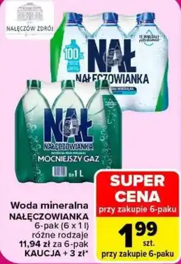 Carrefour Woda mineralna NAŁĘCZOWIANKA oferta