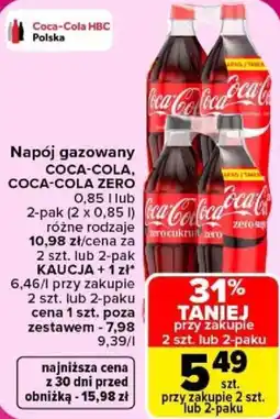 Carrefour Napój gazowany COCA-COLA oferta