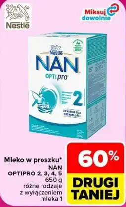 Carrefour Mleko w proszku nan optipro oferta