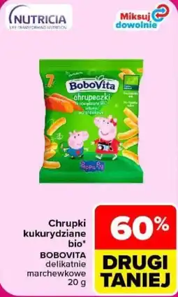 Carrefour Chrupki kukurydziane bio bobovita oferta