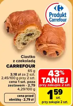 Carrefour Market Ciastko z czekoladą Carrefour oferta