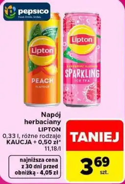 Carrefour Napój herbaciany LIPTON oferta