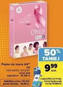 Carrefour Market Papier do ksero A4 HP oferta