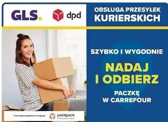 Obsługa przesyłek kurierskich GLS, DPD, Pointpack - Nadaj i odbierz paczkę w Carrefour
