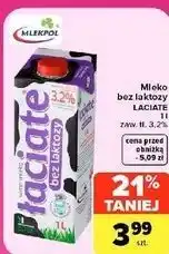 Carrefour Market Mleko bez laktozy Łaciate oferta