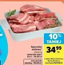 Carrefour Market Szponder wołowy z kością oferta