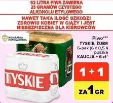 Carrefour Market Piwo Tyskie, Żubr oferta