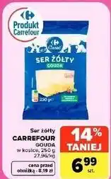 Carrefour Market Ser żółty Carrefour Gouda w kostce oferta