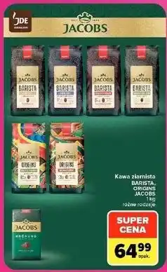 Carrefour Market Kawa ziarnista Jacobs Barista, Origins oferta