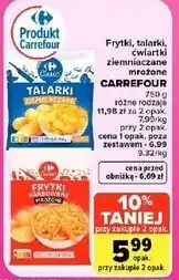 Carrefour Market Frytki, talarki, ćwiartki ziemniaczane mrożone Carrefour oferta