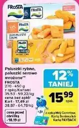 Carrefour Market Paluszki rybne, paluszki serowe mrożone Frosta oferta