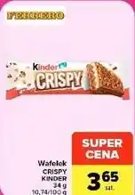 Carrefour Market Wafelek Kinder Crispy oferta