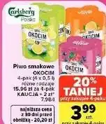 Carrefour Market Piwo smakowe Okocim 4-pak (4 x 0,5 l) różne rodzaje oferta