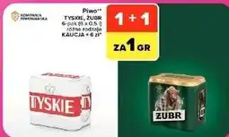 Carrefour Market Piwo Tyskie, Żubr 6-pak (6 x 0,5 l) różne rodzaje oferta
