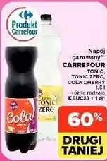 Carrefour Market Napój gazowany Carrefour Tonic, Tonic Zero, Cola Cherry oferta
