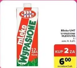 Carrefour Market Mleko UHT Wypasione Mlekovita 3,2% oferta