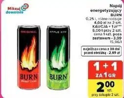 Carrefour Market Napój energetyzujący Burn 0,25 l różne rodzaje oferta