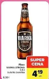 Carrefour Market Piwo WARKA STRONG 0,5 l butelka zwrotna oferta