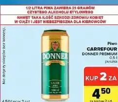 Carrefour Market Piwo Donner Premium Carrefour oferta