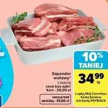 Carrefour Market Szponder wołowy z kością oferta