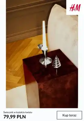 Świecznik w kształcie kwiatu H & M