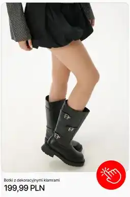Cropp Botki z dekoracyjnymi klamrami Cropp oferta