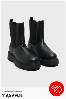 Cropp Czarne botki chelsea Cropp oferta