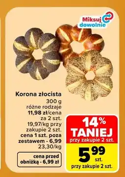 Carrefour Pieczywo Korona złocista oferta