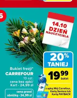 Carrefour Bukiet frezji Carrefour oferta