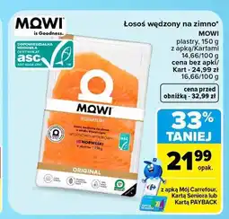 Carrefour Łosoś wędzony na zimno Mowi plastry oferta